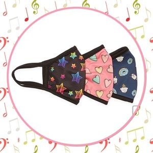 🎉NWT🎉Kids Three piece novelty face masks🎉